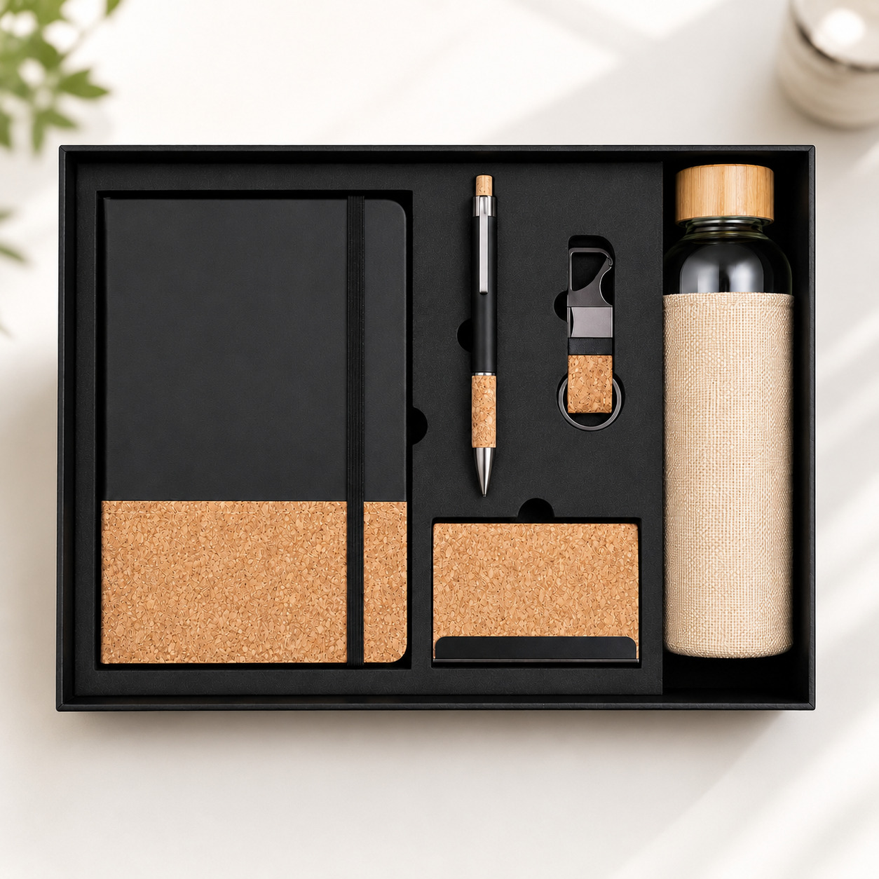 Gift Suggestions for Employees Sustainable Cork Office Set